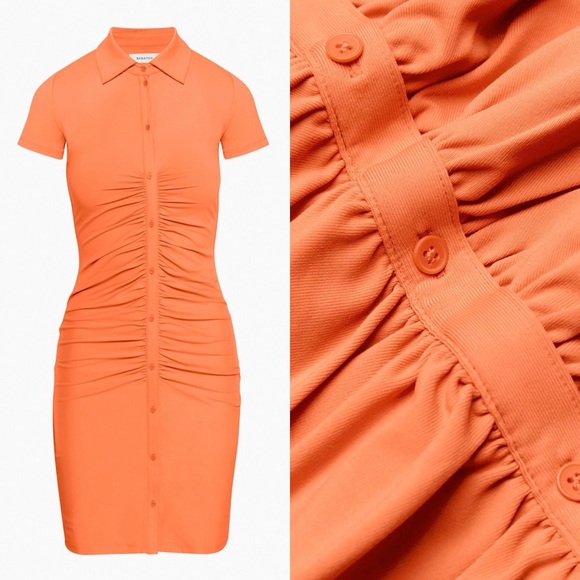BABATON • Greenpoint Contour Dress in Citrine Orange - Picture 3 of 14